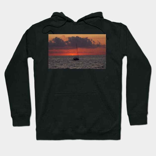 Alcudia beach sun rise 2019 Hoodie by Simon-dell